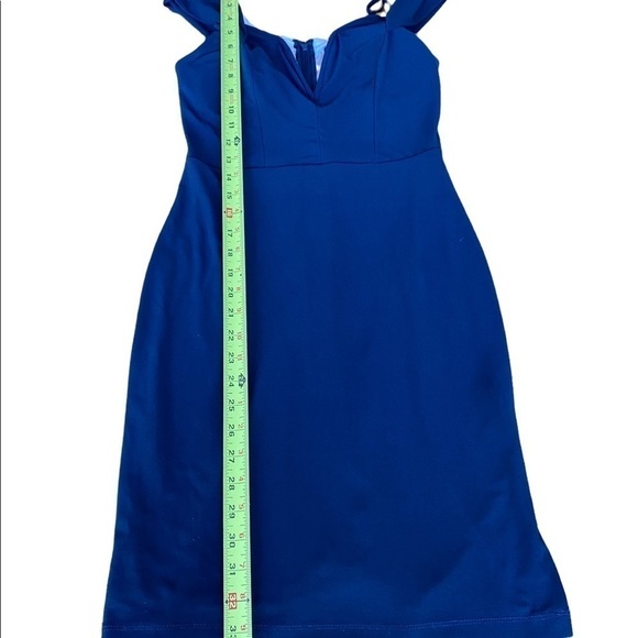 City Studios Womens Trendy Black Cold-Shoulder Spaghetti Straps Dress Jr. Size 7 - Picture 14 of 14